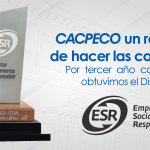 Por tercer año consecutivo, CACPECO es reconocida como Empresa Socialmente Responsable.